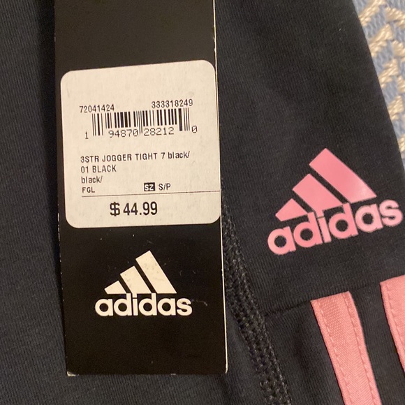 NWT Adidas Girl’s Legging Capri Size Small - Picture 9 of 9